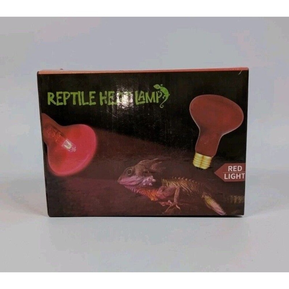 75W Reptile Heat Lamp Red Light Bulb 2 Pack Terrarium Turtle Lizard Amphibian